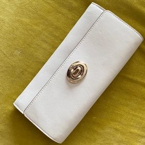 Coach White Accordion Wallet